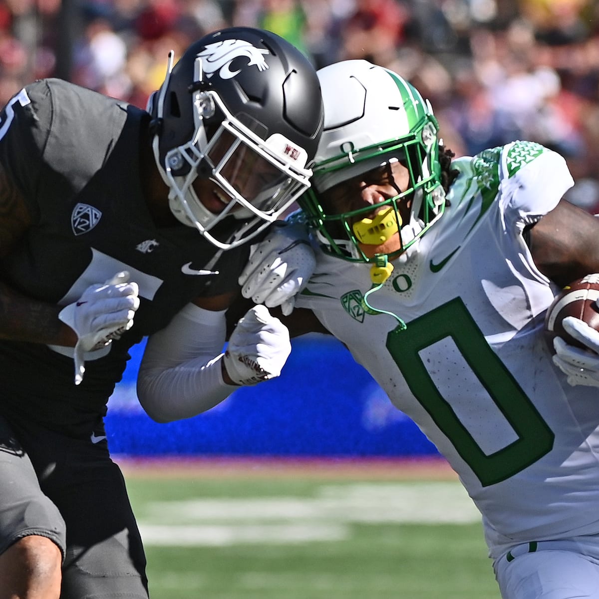 Nix leads No. 15 Oregon over Washington State 44-41