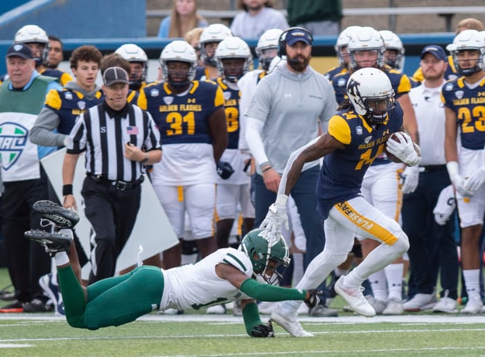 Kent State University hosted Ohio University for the 2022 Homecoming game on Saturday, October 1. The Golden Flashes win in overtime, 31-24.