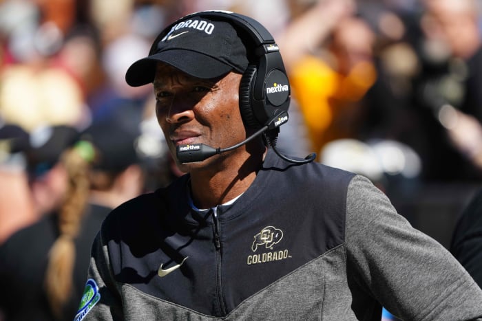 Sep 24, 2022; Boulder, Colorado, USA; Colorado Buffaloes head coach Karl Dorrell during the first quarter against the UCLA Bruins at Folsom Field.