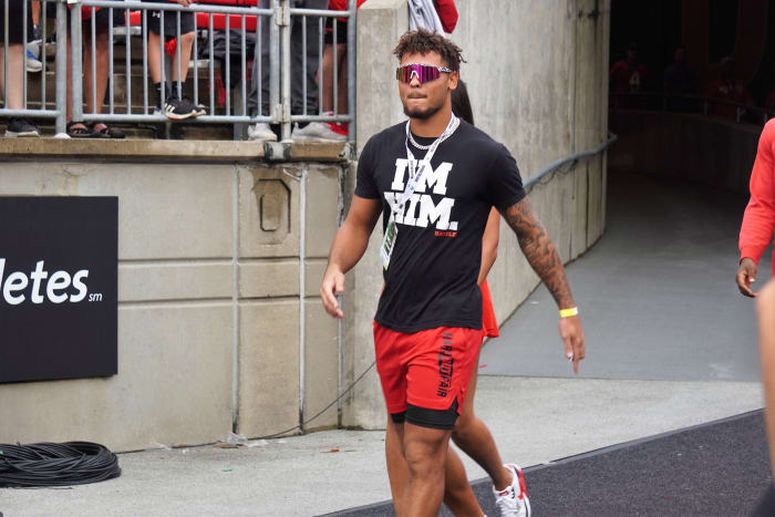 2023 five-star wide receiver Brandon Inniss at Ohio State, Notre Dame game on September 3, 2022.