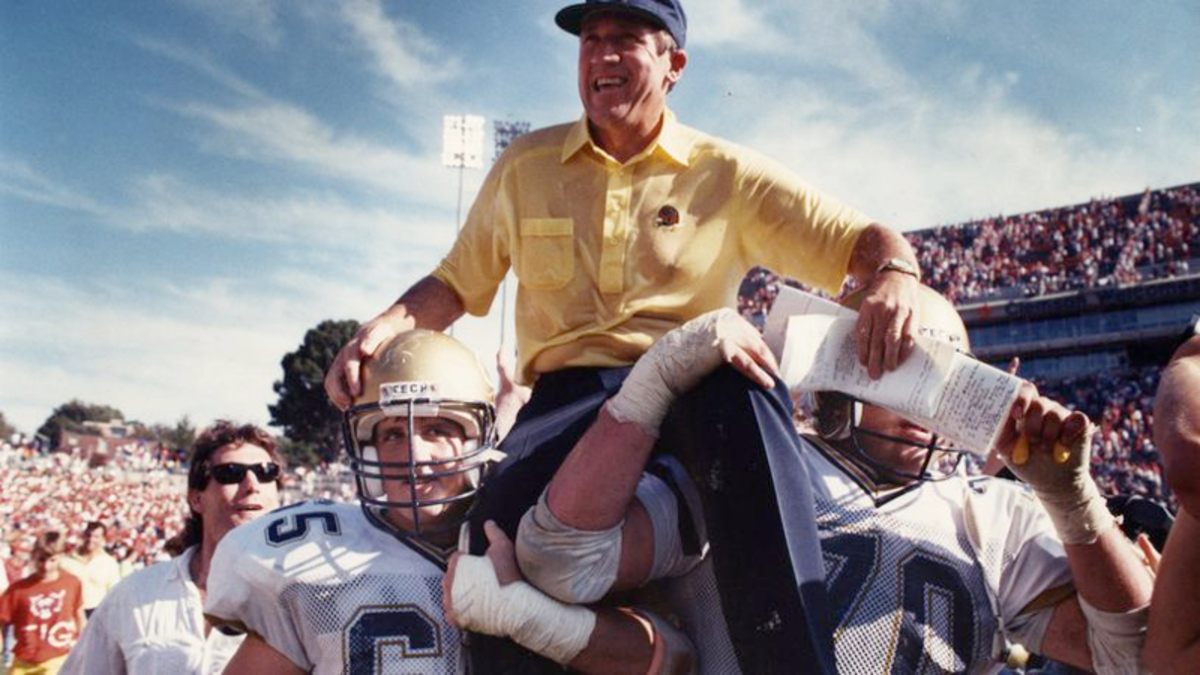 Bobby Ross and the 1990 AFCA National Champion Georgia Tech Yellow Jackets