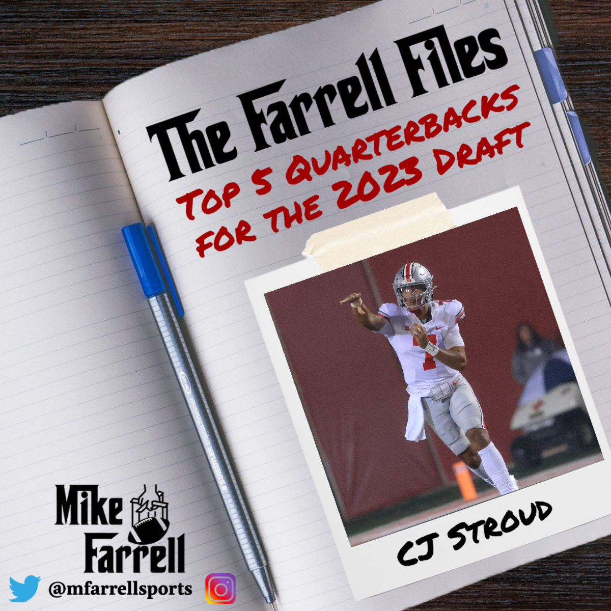 Farrell Files - Top 5 QBs for 2023 Draft