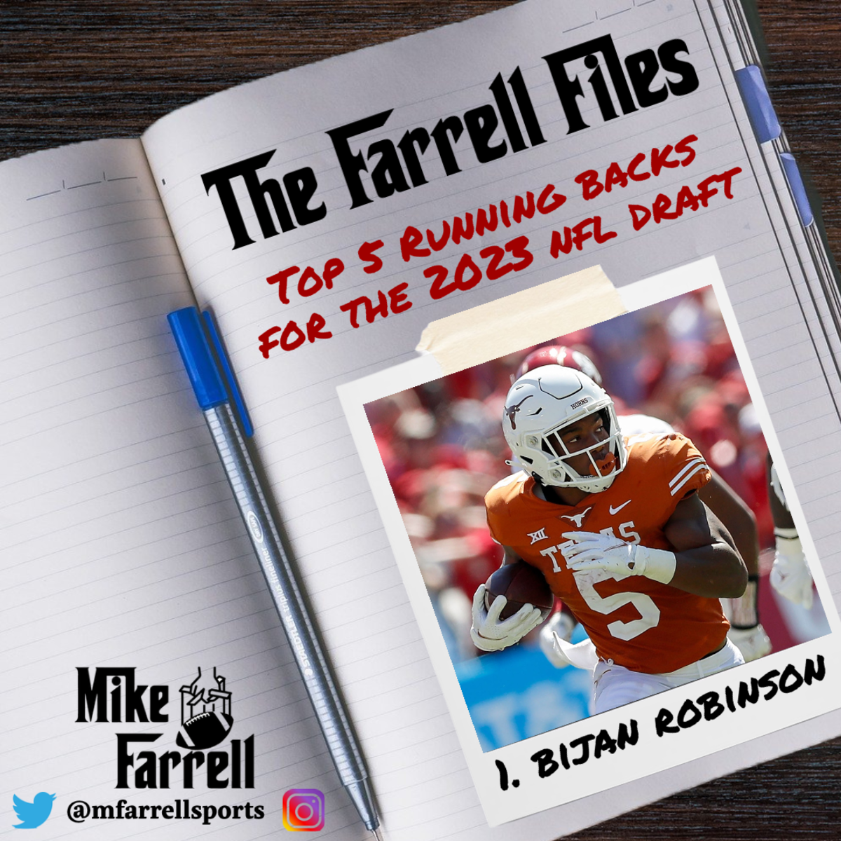 Farrell Files - 2023 NFL Draft RB