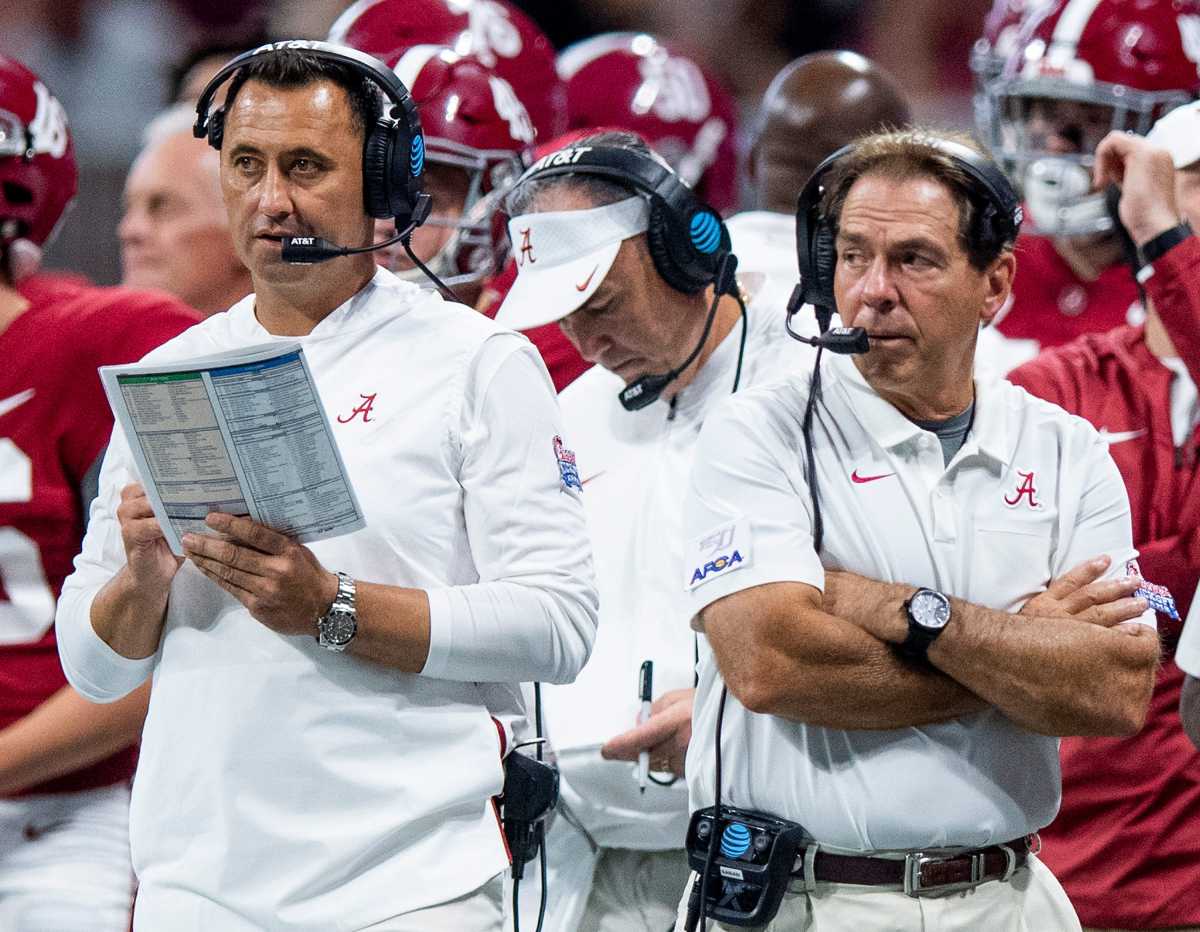 Sarkisian had two stints at the University of Alabama where he was mentored by Nick Saban