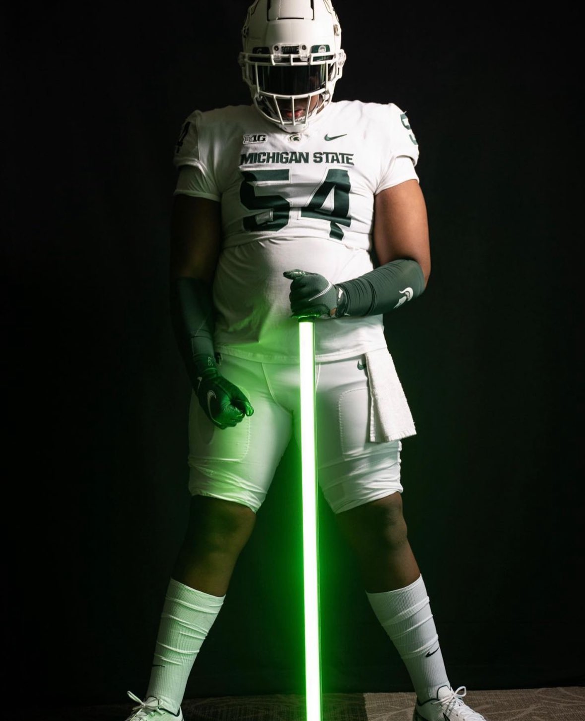 Three-star 2025 Offensive Tackle Antonio Johnson from Orchard Lake, MI (St. Mary's)