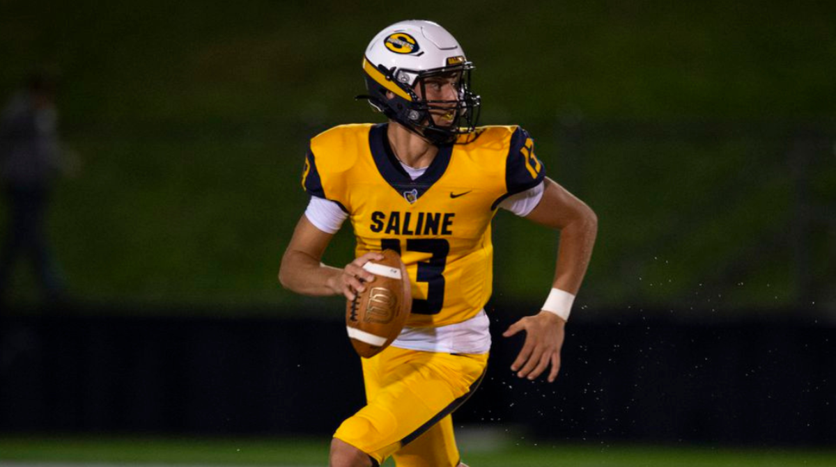2024 four-star quarterback CJ Carr from Saline, MI (Saline) - Committed to Notre Dame
