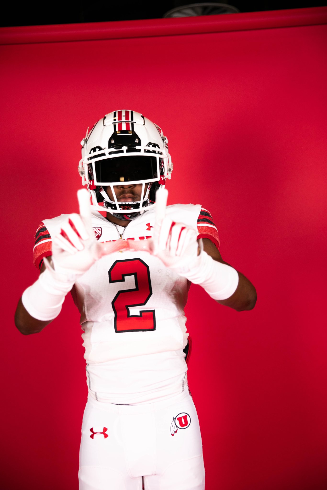 2025 3-star RB Darrell Stanley from Granada Hills, California (Granada Hills) takes a picture on a visit to Utah