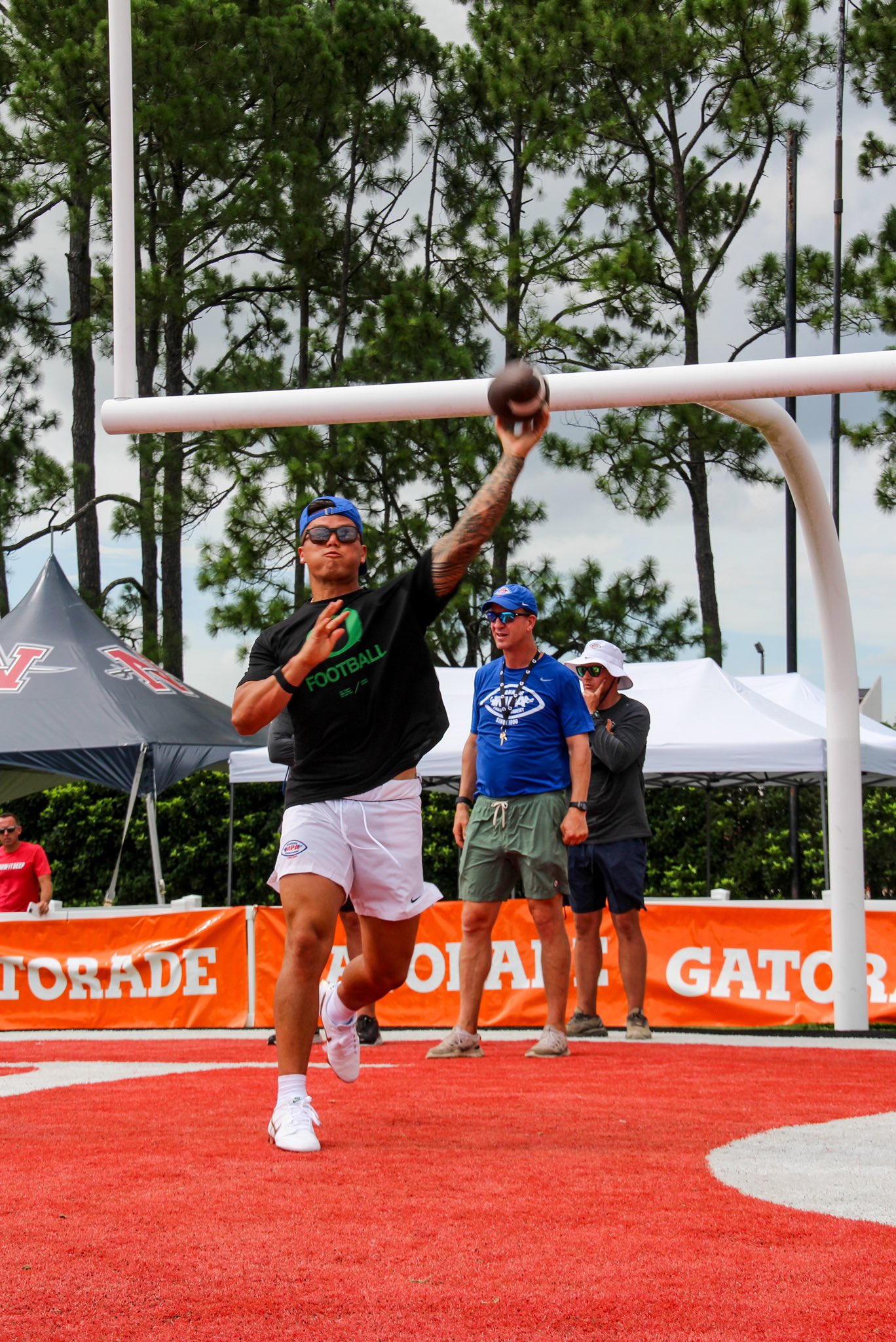 Dillon Gabriel at the 2024 edition of the Manning Passing Academy.