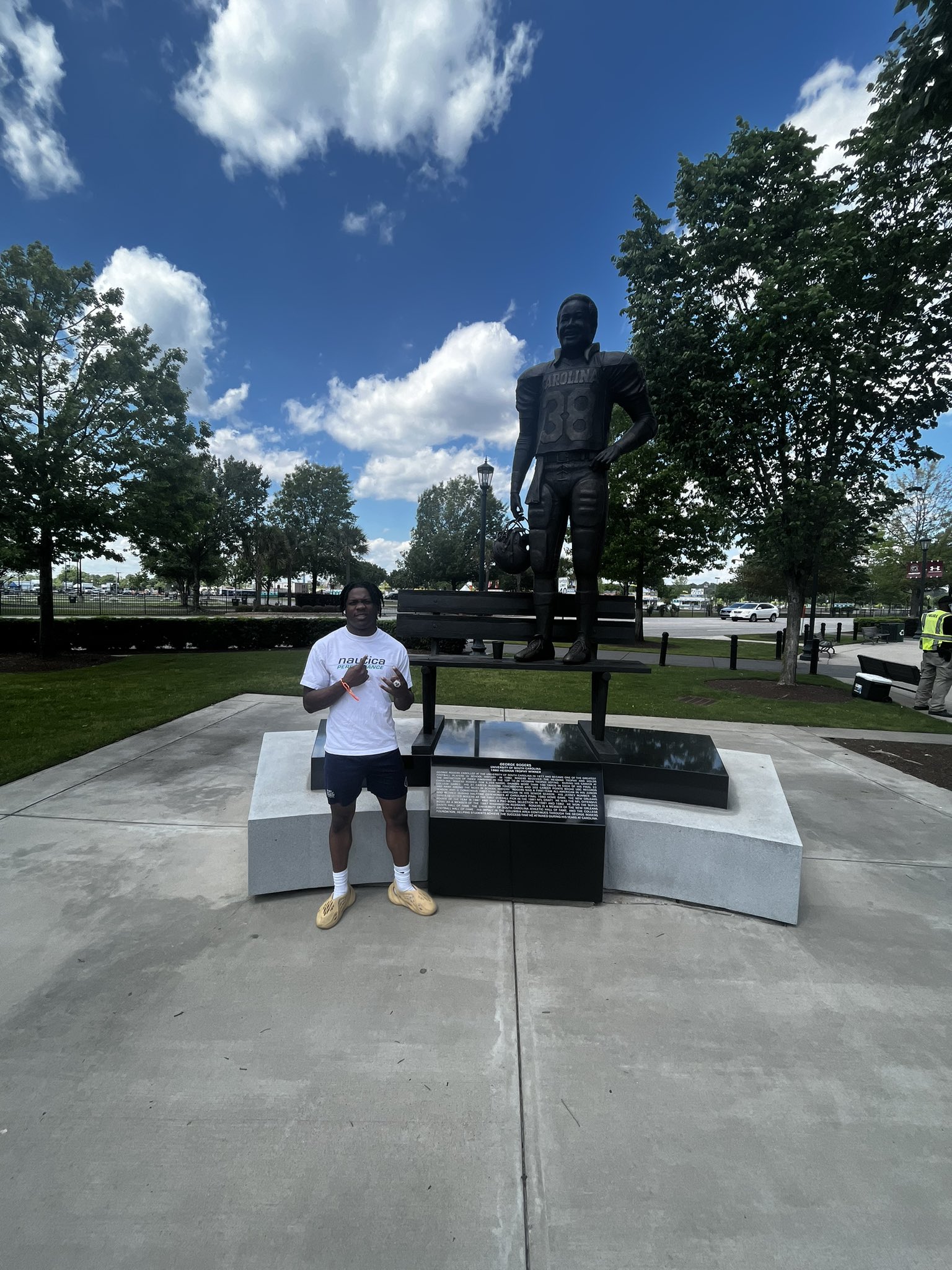 2025 MFS 3-Star QB Harry Dalton III from Dinwiddie, VA, during a visit to South Carolina