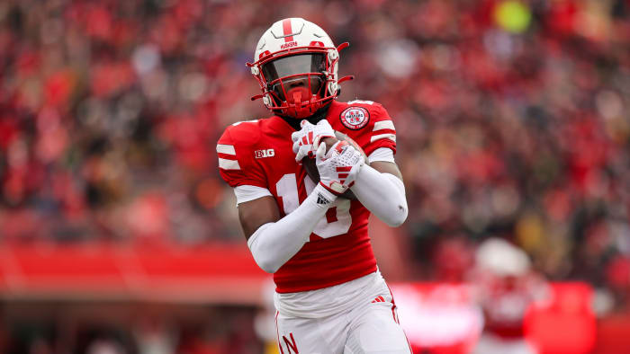 Jaylen Lloyd catches 66 yard Touchdown against Iowa on November 23rd, 2023