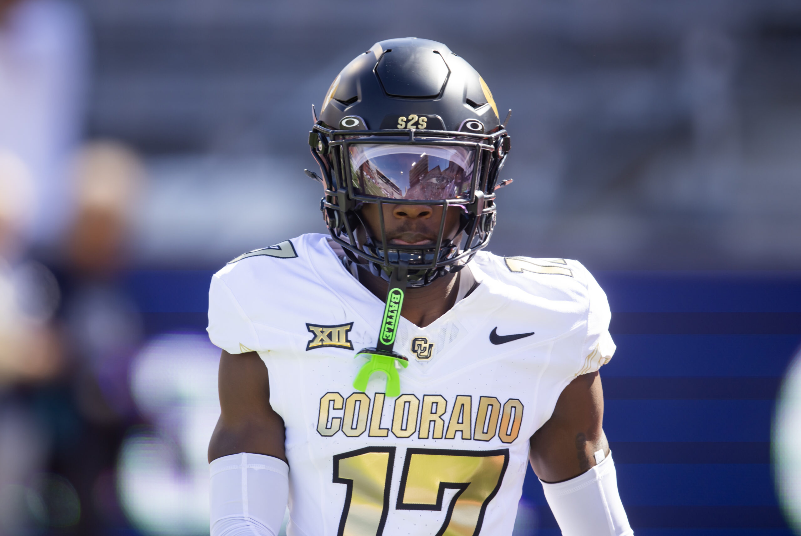 Oct 19, 2024; Tucson, Arizona, USA; Colorado Buffalos cornerback Isaiah Hardge (17) against the Arizona Wildcats at Arizona Stadium.