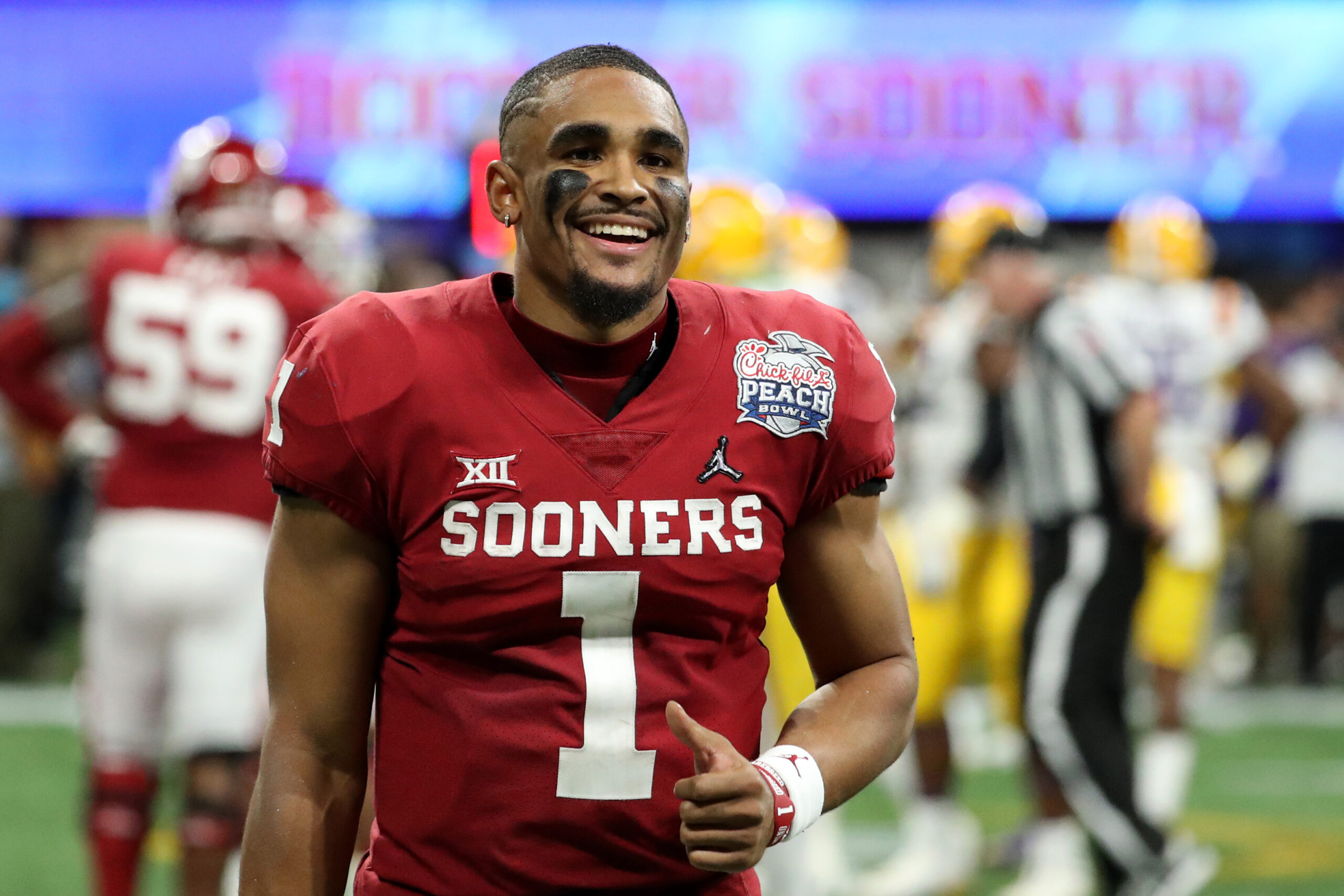 Sep 6, 2024; Sao Paulo, BRA; Philadelphia Eagles quarterback Jalen Hurts (1) scrambles during the first half against the Green Bay Packers at Neo Quimica Arena.