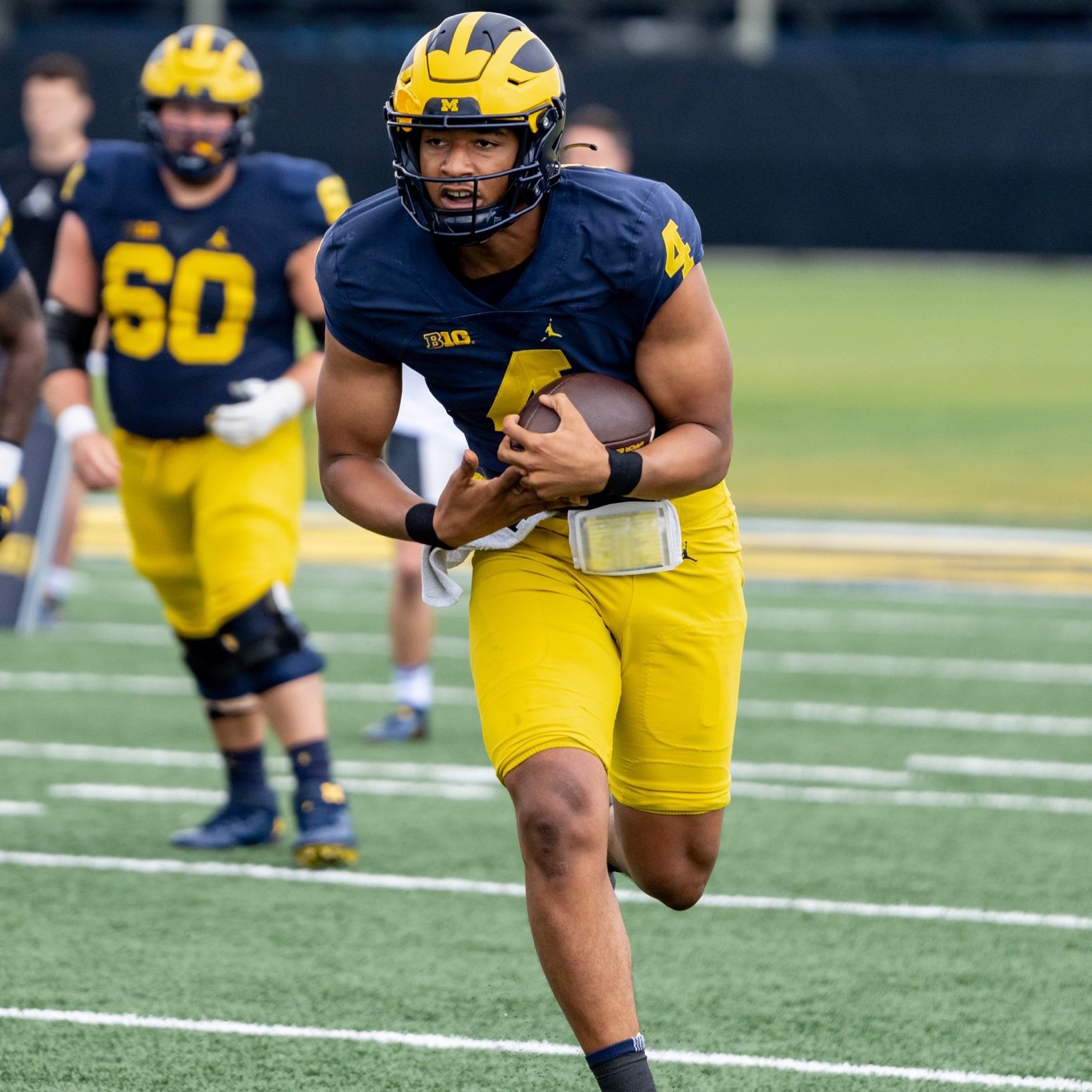 Michigan backup quarterback Jayden Denegal (4)