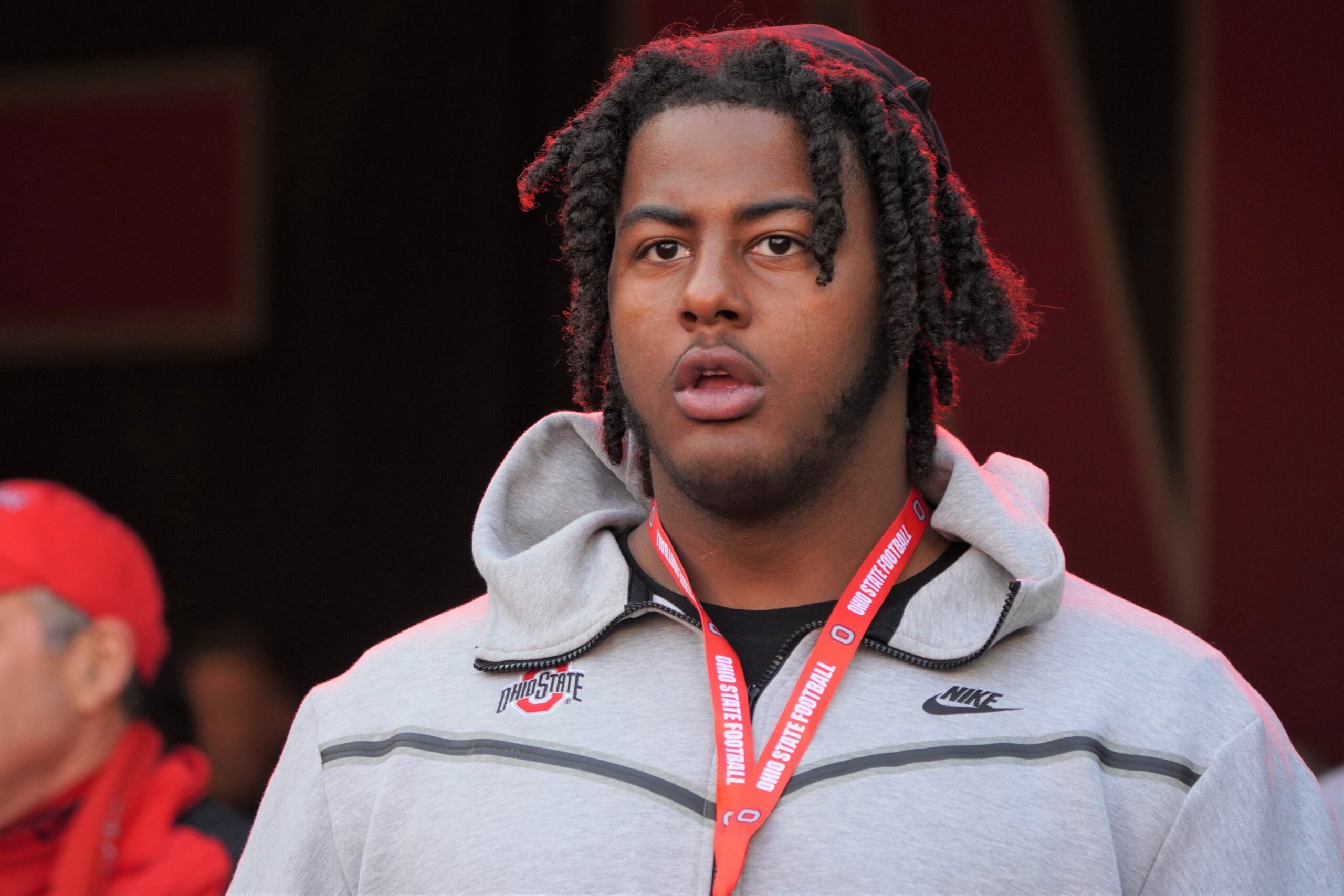 Recruit Jordan Seaton visits Ohio Stadium during the Ohio State, Michigan game. Jordan Seaton