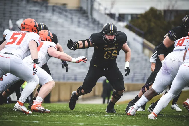 Graduate Student OL Josh Priebe (68) - Committed to Michigan through transfer portal