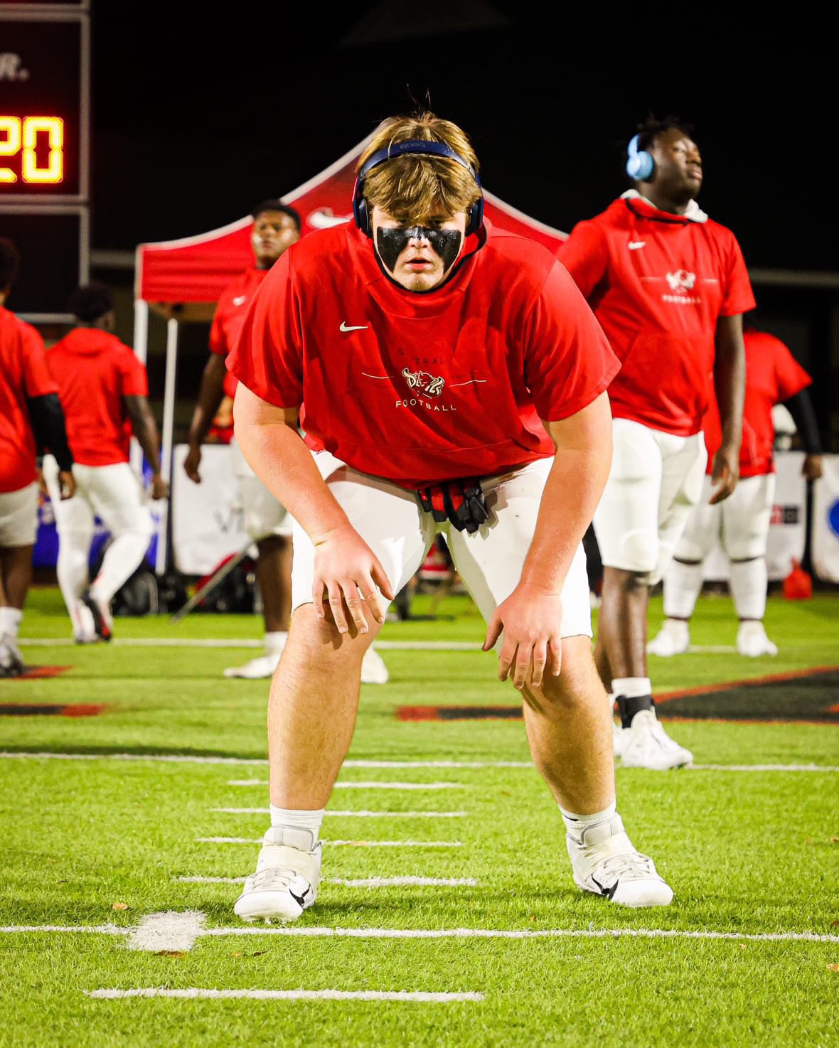 Three-star 2025 Offensive Tackle Mal Waldrep from Phenix City, AL (Central)