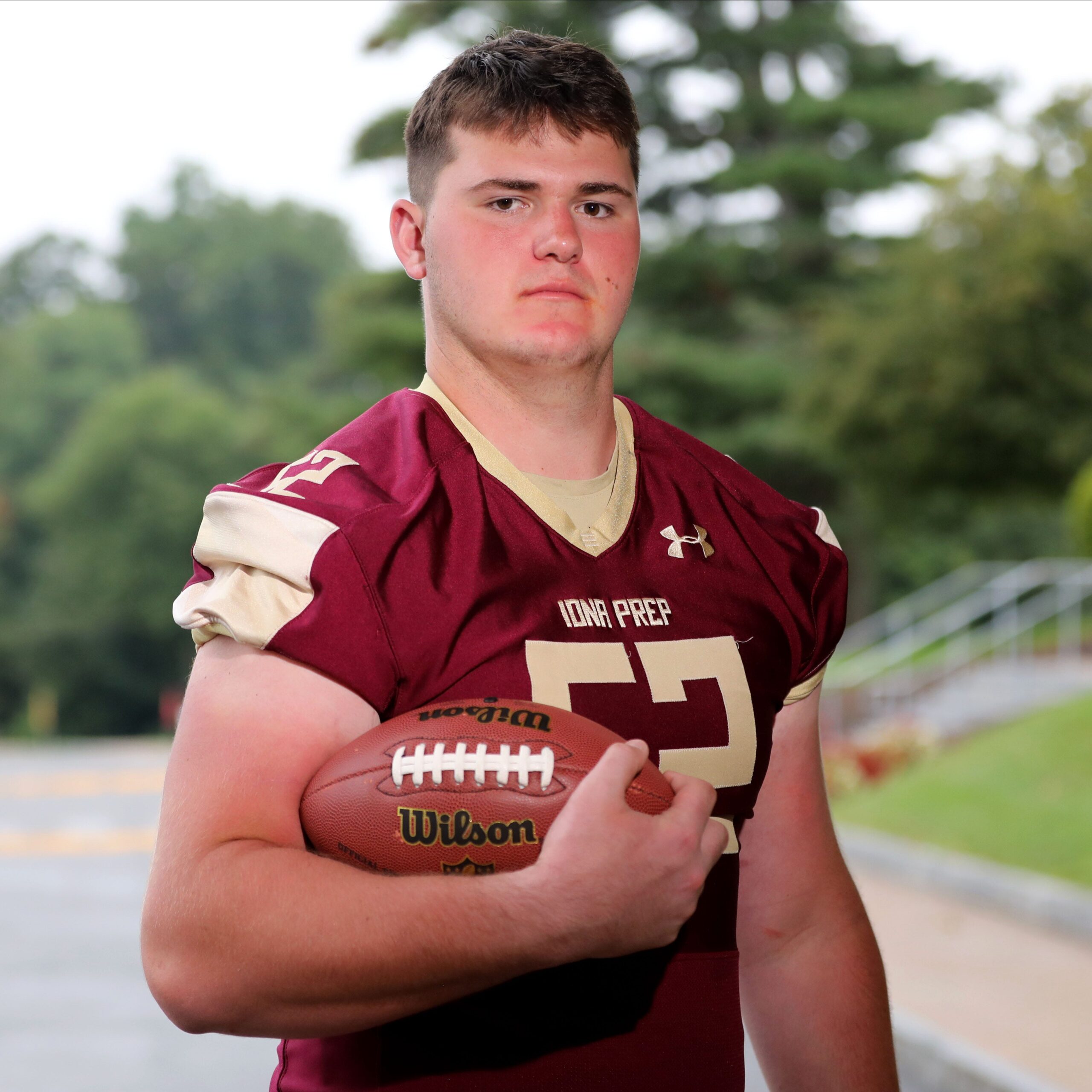 Rowan Byrne, Jr., OL, Iona Prep, photographed Aug. 24, 2023 for lohud Super 11.