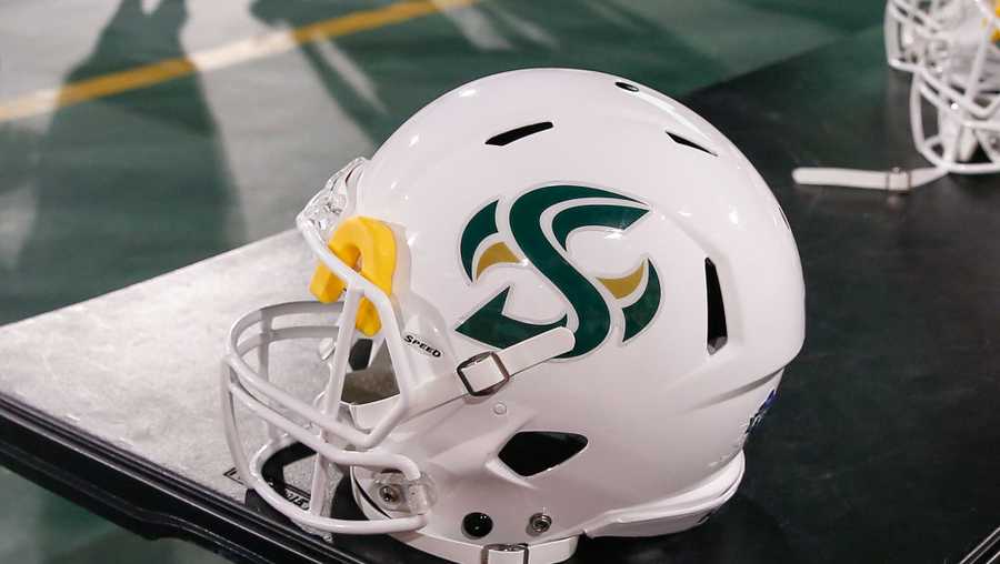 Sep 16, 2023; Stanford, California, USA; Sacramento State Hornets quarterback Kaiden Bennett (1) celebrates after the game against the Stanford Cardinal at Stanford Stadium.