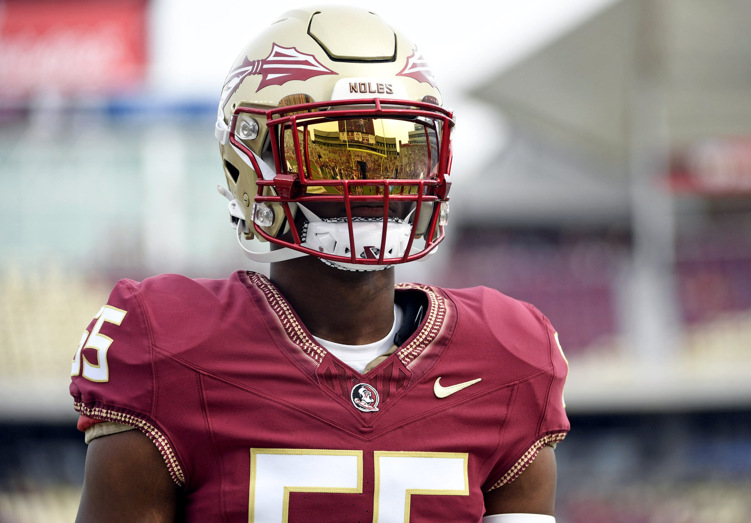 Apr 15, 2023; Tallahassee, FL, USA; The Florida State Seminoles unveiled their new uniforms for 2023 today during their spring game at Doak Campbell Stadium.
