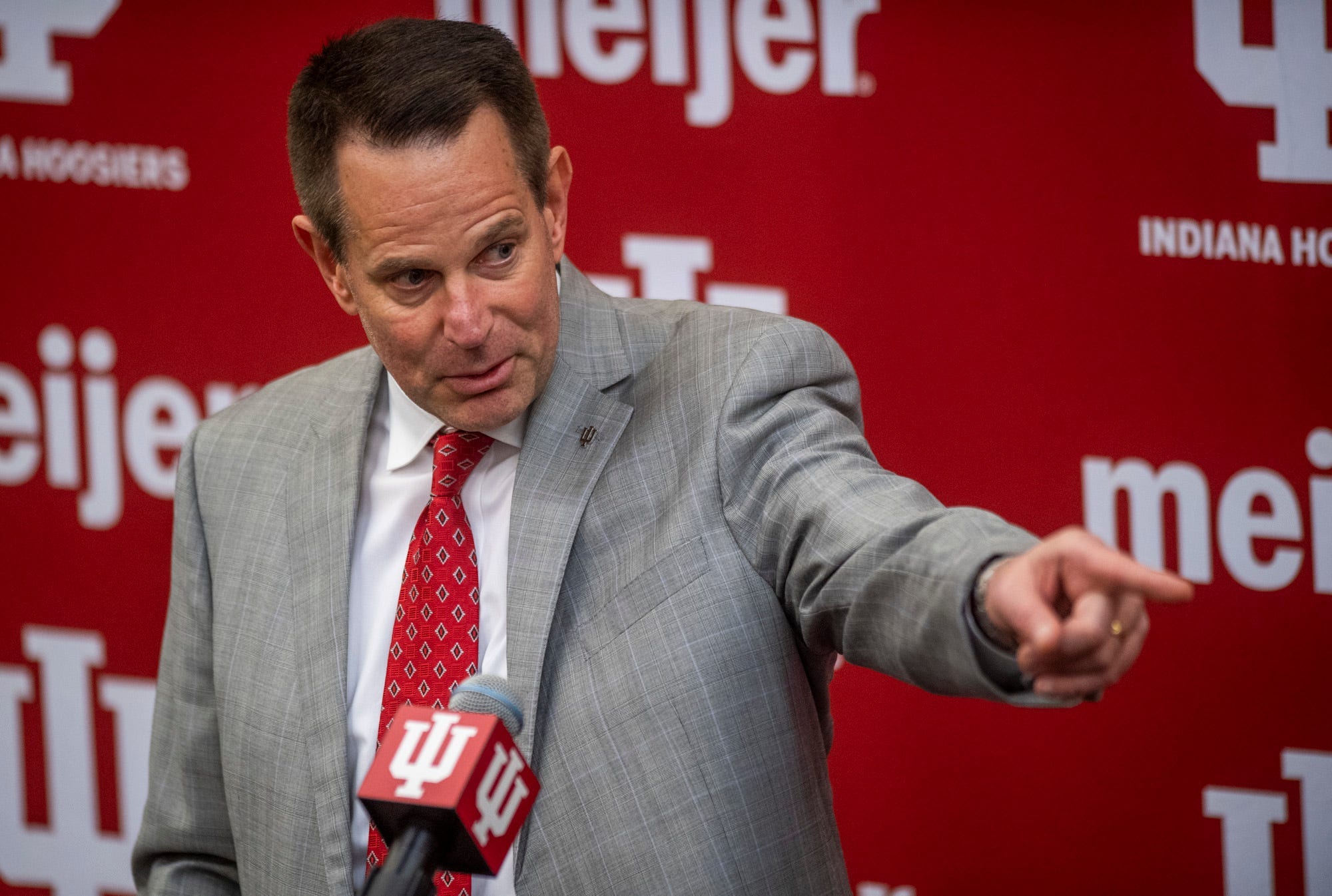 Indiana's newly announced head coach of football Curt Cignetti speaks to the media on Dec. 1. 