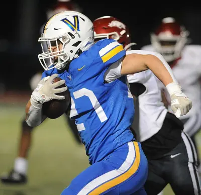 Valley View Blazers RB/DB Carter Wallace. Image Credit: Aaron Wallace