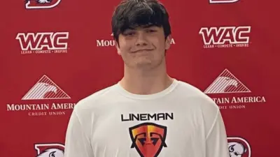 Four-Star 2025 Offensive Tackle Aaron Dunn from Spanish Fork