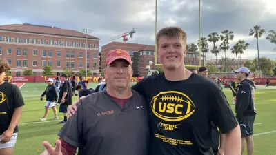 Three-star 2025 Offensive Tackle Austin Pay from American Fork