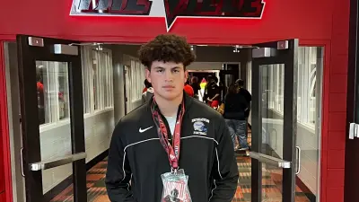 Three-star 2025 Offensive Tackle Cameron Gorin from Fishers