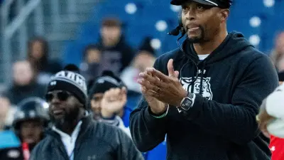 Tennessee State head coach Eddie George reacts after a play against Southeast Missouri State during the first quarter at Nissan Stadium in Nashville