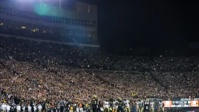 Colorado State drives in overtime during a college football game against Colorado at Folsom Field on Saturday
