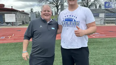 Three-star 2025 Offensive Tackle Garrison Blank from Rocklin