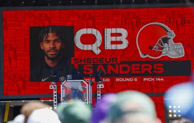 Apr 19, 2025; Boulder, CO, USA; Former Colorado Buffaloes player Shedeur Sanders during his number retirement ceremony before the spring game at Folsom Field.