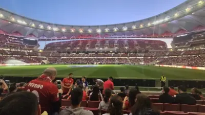 Metropolitano Stadium in Madrid, Spain, home of Atletico Madrid 