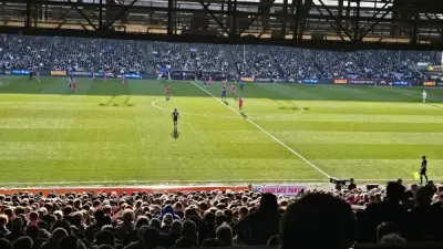 Selhurst Park in London, England, home of Crystal Palace FC
